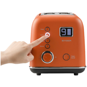 BUYDEEM 2 Slice Automatic Metal Toaster, model DT730E, color Koi Red, EU