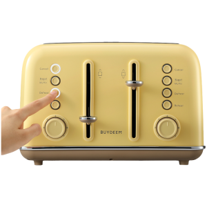 BUYDEEM 4 Slice Toaster, model DT640E, color Mellow Yellow, EU