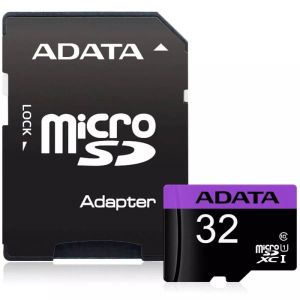 MicroSD памет 32GB ADATA Premier microSDHC Class 10 UHS-I + SD Адаптер - AUSDH32GUICL10-RA1