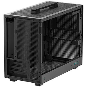 DeepCool CH160 PLUS, Mini Tower, Mini-ITX/Micro-ATX, 2xUSB3.0, 1xType-C Gen 2, 1xAudio/Mic, Mesh Panel, Black, R-CH160-BKNGM0-G, 2Y