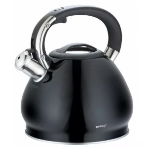 Чайник Kinghoff KH 1221, 3.4 л, Свирещ, Индукция, Черен