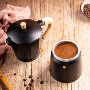 Кубинска кафеварка Kinghoff KH 1888, 12 чаши, 600 мл, Алуминий, Индукция, Черен