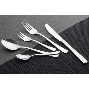 Комплект прибори за хранене Kinghoff KH 3509, 72 части, За 12 човека, Куфар, Неръждаема стомана, Сребрист