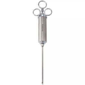 Спринцовка за мариноване на месо Klausberg KB 7842, 60 мл, 3 игли, Неръждаема стомана, Без BPA, Сребрист