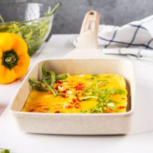 Тиган Klausberg KB 7815, Правоъгълен, 15см, Мраморно покритие, Индукция, Бежов