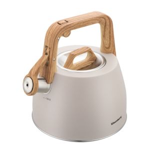Свирещ чайник Klausberg KB 7917, 2.5 л, Топлоизолирана дръжка, Индукция, Бежов