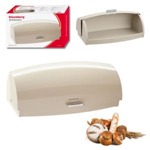 Кутия за хляб Klausberg KB 7932, 45 см, Ергономична дръжка, Метална, Бежов