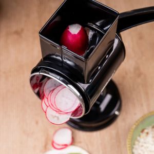 Ръчно ренде с 5 сменяеми приставки Kinghoff KH 1951, Неръждаема стомана, Черен