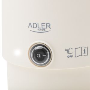 Електрическа кана за туризъм Adler AD 1388b, 650W, 0.8 л, Сваляем капак, Въртяща се основа, Бежов