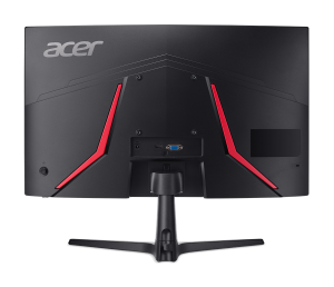 Монитор ACER Nitro ED240QP0bi, 23.6" VA Curved 1500R, FullHD (1920x1080) 144Hz, 16:9, 1ms, 250cd/m2, 3000:1, AMD FreeSync, HDMI, VGA, Black - UM.UE0EE.004