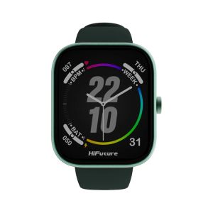 Часовник HiFuture Lume Dark Green, 1.85 " IPS, Powered by Dual Core, Aerospace-Grade Ultra Light Aluminum Frame, Bluetooth Call, 3D User Interface, 1ATM Waterproof, 24/7 True Heart Rate & Blood Oxygen Sensor, 100+ Sports Mode, Up to 7 days daily use
