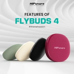 Слушалки HiFuture FlyBuds 4 ANC Hot Pink, Active Noise Cancelling, 4 MICS ENC, Wireless 5.4, Up to 10 Hours Battery Life by one charge, IPX5, Ultra Bass, Up to 35 Hours Battery Life Combined