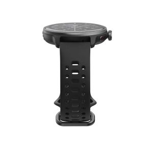 Часовник HiFuture Vela Black, 1.43" AMOLED , GPS +Compass + Altimeter, 466*466, Support Local Music(100M Space), Support AI Coach for Training, Powered by Dual Core, Bluetooth Call, 5ATM Waterproof,  24/7 True Heart Rate & Blood, Oxygen Sensor, Up to 10 d