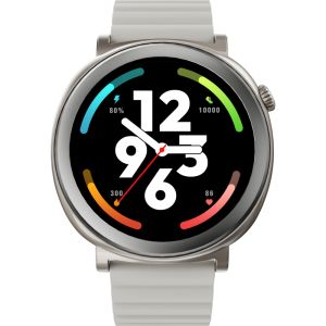 Часовник HiFuture Aurora Silver, 1.43" AMOLED,  466*466, Powered by Dual Core & Syntra AI, Bluetooth Call, IP68  Waterproof, 24/7 True Heart Rate & Blood Oxygen Sensor, Up to 10 days daily use, Magnetic Strap