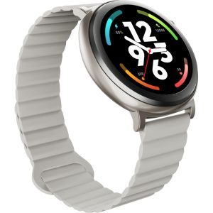 Часовник HiFuture Aurora Silver, 1.43" AMOLED,  466*466, Powered by Dual Core & Syntra AI, Bluetooth Call, IP68  Waterproof, 24/7 True Heart Rate & Blood Oxygen Sensor, Up to 10 days daily use, Magnetic Strap