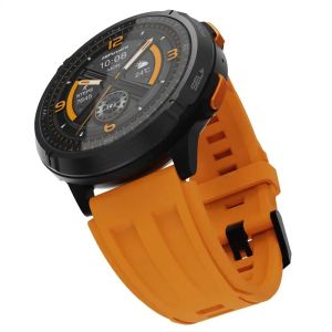 Часовник HiFuture MIX3 Orange, 1.43" AMOLED, 466*466, Powered by Dual Core & Syntra AI, Bluetooth Call, 3ATM Waterproof, Compass & Altimeter, 24/7 True Heart Rate & Blood Oxygen Sensor, Up to 10 days daily use