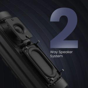 Тонколони HiFuture Ripple Black, 2-Way Speaker System, 20W*1+10W*1, IPX7 Waterproof, Up to 12 Hours Playtime, Bluetooth 5.3, Pair to Play (TWS Mode)
