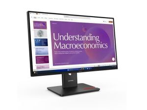 Монитор LENOVO ThinkVision T24D-40 (64B9GAT1EU), 23.8" IPS, FullHD (1920x1080) 120Hz, 16:9, 4ms, 250 cd/m², 1500:1, Speakers 2x2W, HDMI, 2xDP, USB-C, RJ-45, 3xUSB, Eclipse Black