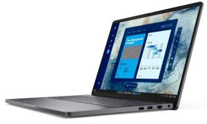 Лаптоп Dell Pro 16 PC16250, Intel Core 5 120U (10 cores, up to 5.0 GHz), 16" FHD+(1920x1200) IPS, 300nits AG, 16 GB: 1 x 16 GB, DDR5, 5200 MT/s, 512 GB SSD, Intel graphics, FHD HDR IR Cam and Mic, Wi-Fi 6E, FPR, Backlit Kb, Ubuntu, Magnetite, 3Y PS