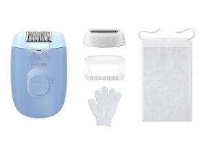 Епилатор PHILIPS BRE247/00 Series 4000, С кабел, Епилиране, бръснене и ексфолиране, За тялото и чувствителните зони, +4 приставки