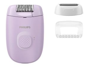Епилатор PHILIPS BRE237/00 Series 2000, С кабел, Епилиране и бръснене, За тялото и чувствителните зони, +2 приставки