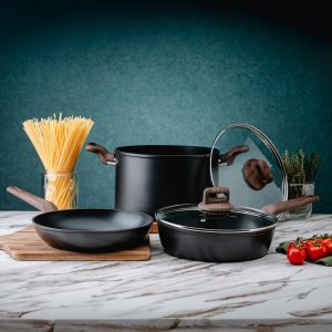 Тиган Oliver Voltz Paris OV54419F20, 20 x 4.3 см, Топлинен сензор, Незалепващо покритие, Индукция, Черен