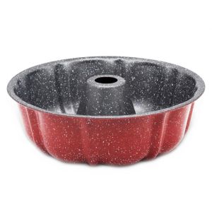 Форма за кекс Oliver Voltz OV51223RA, 25.5 см, Мраморно незалепващо покритие , Червена