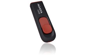 USB памет 64GB ADATA C008, USB 2.0, Black/Red