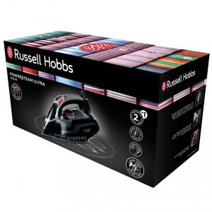 Ютия Russell Hobbs Power Steam Ultra 20630-56, 3100W, Керамична плоча, 3100 W, 350ml, 210 гр/мин, Черна