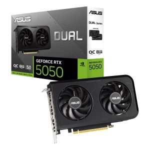 Видео карта ASUS Dual GeForce RTX 5050 8GB GDDR6 OC Edition, 8GB GDDR6, 128-bit, HDMI, 3xDP
