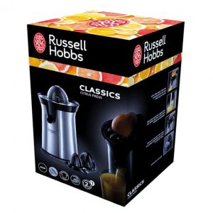 Цитрус преса Russell Hobbs Classics 22760-56, 60W, Автоматичнo въртене, Метален корпус, Инокс