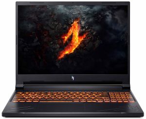 Лаптоп ACER Nitro V 16 ANV16-42-R6RY (NH.U1HEX.009), 16" WUXGA (1920x1200) 180Hz, AMD Ryzen™ 7 260 (3.8GHz up to 5.1GHz, 8 ядра), NVIDIA GeForce RTX5050 8GB GDDR7, 16GB DDR5, 512GB SSD M.2, no OS, Obsidian Black