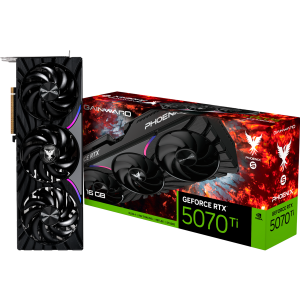 Gainward GeForce RTX 5070Ti Phoenix-S 16GB GDDR7, 256 bit, 1x HDMI 2.1b, 3x DP 2.1a, 3 Fan, 1x 16pin pwr connector, 750W, 331.9 x 127.1 x 60 mm, NE7507T019T2-GB2031K
