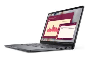 Лаптоп Dell Pro 14 PC14250, Intel Core 5 120U (10 cores, up to 5.0 GHz), 14" FHD+(1920x1200) IPS, 300nits AG, 16 GB: 1 x 16 GB, DDR5, 5200 MT/s, 512 GB SSD, Intel graphics, FHD HDR IR Cam and Mic, Wi-Fi 6E, FPR, Backlit Kb, Ubuntu, Magnetite, 3Y PS