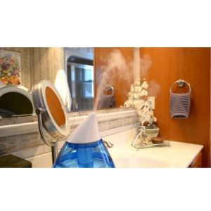 Овлажнител за въздух Esperanza EHA005, 25W, 2.6 л, 3 нива, 300 мл/ч, 40 кв/м., Бял/син