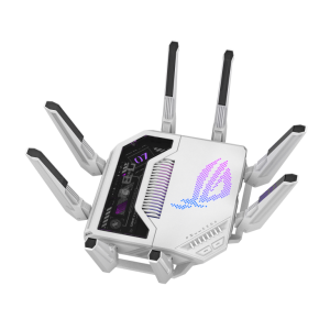 Рутер ASUS ROG Rapture GT-BE19000AI, Tri-band Gaming Router, WiFi 7, 802.11be, up to 3,500 sq. ft. & 200+ devices, Triple Level Security, Support AiMesh