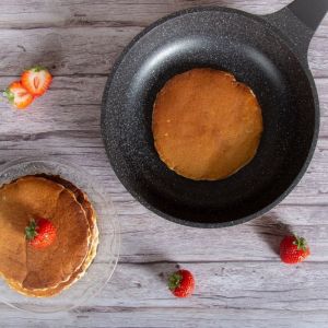 Комплект тенджери и тиган Royalty Line RL-ES2014M, 17 части, Мраморно покритие, Индукция, Бордо