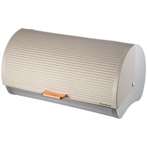 Кутия за хляб Klausberg KB 7271, 39 см, Без отпечатъци, Метална, Бежов/сребрист