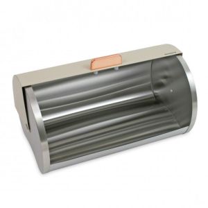Кутия за хляб Klausberg KB 7271, 39 см, Без отпечатъци, Метална, Бежов/сребрист