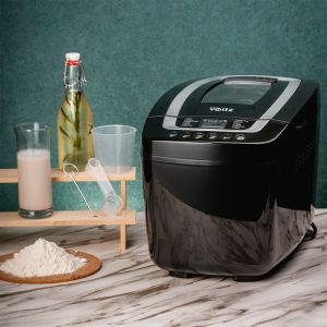 Хлебопекарна с 2 бъркалки Oliver Voltz OV51446B, 800W, 12 програми, LCD дисплей, Таймер, Черен