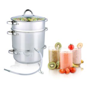 Соковарка Rosberg R51260A, 8 литра, Индукционна, Инокс