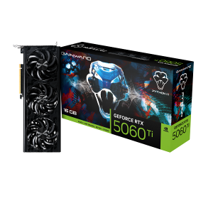 Видео карта GAINWARD GeForce RTX 5060 Ti Python III 16GB, 16GB GDDR7, 128 bit, HDMI, 3xDP -  NE7506T019T1-GB2061T
