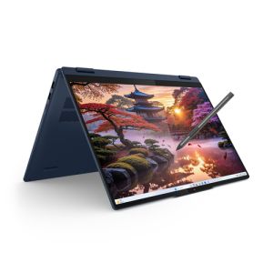 Лаптоп LENOVO IdeaPad 5 2-in-1 16AKP10 (83KU000GBM), 16" WUXGA (1920x1200) Touch, AMD Ryzen™ AI 5 340 (2.0GHz up to 4.8GHz, 6 ядра), 16GB LPDDR5x, 512GB SSD M.2, Digital Pen, Windows 11 Home, Cosmic Blue