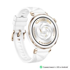 Часовник Huawei Watch GT5 Pro Jana-B29F, 1.32" Amoled 466x466, PPI 352, BT5.2, BLE/BR/EDR, 323mAh, TruSense System, ECG analysis, Battery life up to 7 days, Compatible with iOS and Android devices, White Fluoroelastomer + Huawei FreeBuds SE 3 ULC-CT020 Bl