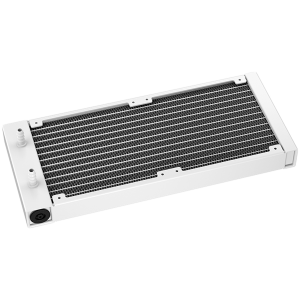 DeepCool LE240 WH V2, 240mm CPU Liquid Cooler, 2x120mm PWM ARGB Fans, ARGB block, White, LGA1851/1700/1200/1151/1150/1155, AMD AM5/AM4, R-LE240-WHAMMN-G-2, 3Y