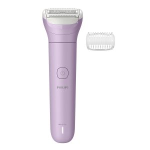 Дамска самобръсначка PHILIPS BRL114/00 Series 6000, За използване на сухо и мокро, За крака и тяло, До 80 мин време за работа, +1 аксесоар 