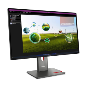 Монитор LENOVO ThinkVision P27Q-40, 27" IPS, QHD (2560x1440) 120Hz, 16:9, 4ms, 350 cd/m², 1500:1, HDMI, 2xDP, Eclipse Black - 64A7GAT6EU