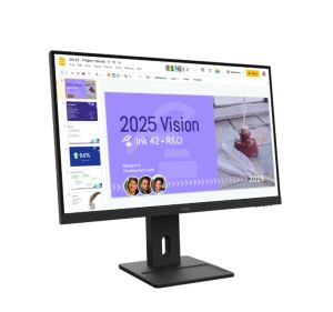 Монитор LENOVO ThinkVision E27Q-40, 27" IPS, QHD (2560x1440) 100Hz, 16:9, 4ms, 350 cd/m2, 1500:1, Speakers 2x2W, 2xHDMI, DP, Raven Black - 64BDGAT4EU