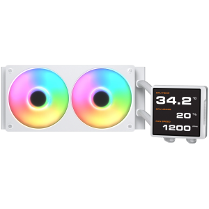 COUGAR Poseidon Vistek Pro ARGB 240 AiO Liquid Watercooling - White