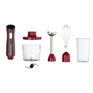 Блендер 3в1 Russell Hobbs Desire 27140-56, 500W, 600+500 мл, 2 скорости + пулс, Неръждаема стомана, Без BPA, Червен